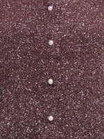 Nadine cardigan glitter zwart, ecru of rum raisin