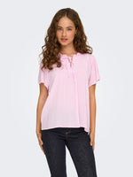 Lima dot top lichtblauw, roze of ecru