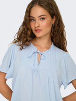 Lima dot top lichtblauw, roze of ecru