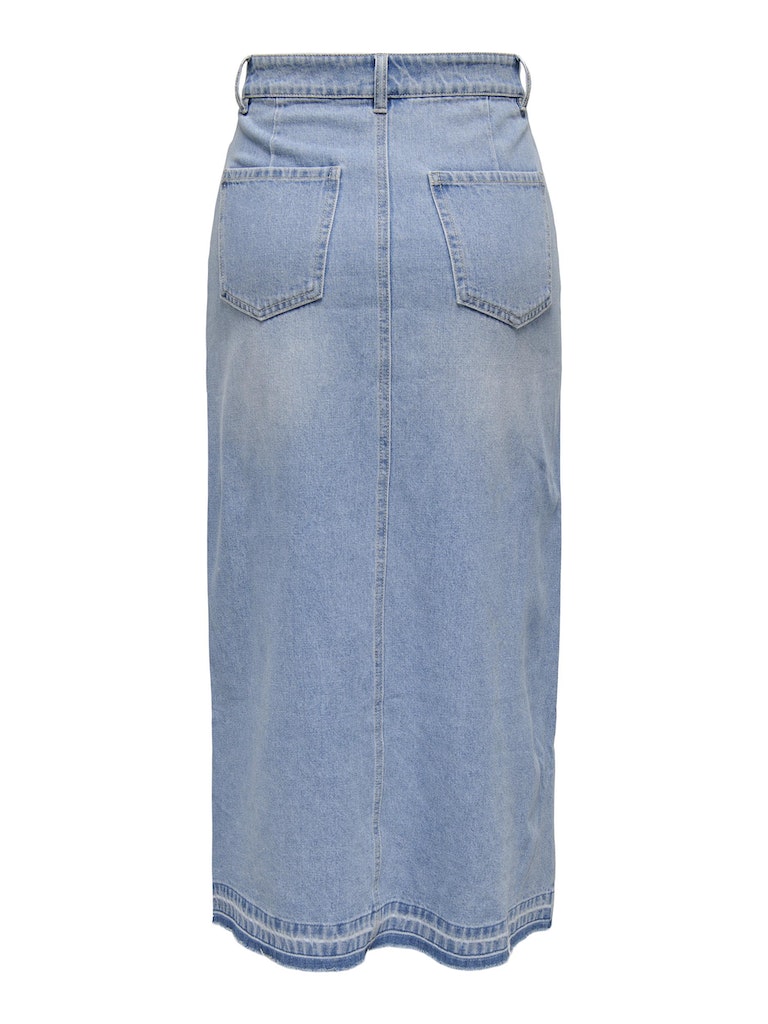 Bella long denim skirt light blue