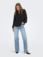 Rachel pintuck top groen, zwart of ecru
