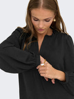 Rachel pintuck top groen, zwart of ecru