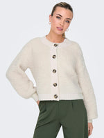 Eira cardigan ecru, groen of walnut