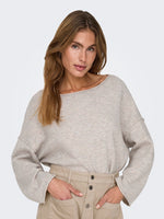 Rue boat pull beige of zwart