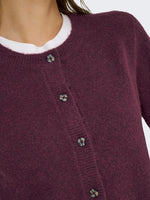 Chloe cardigan khaki of bordeaux