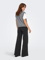 Super knit vest beige of grijs