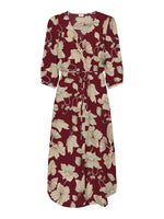 Troya midi dress black of cabernet