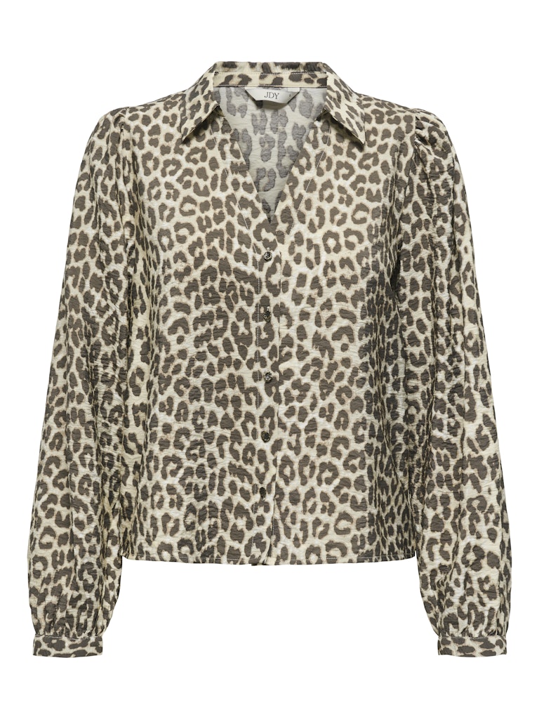 Beatrice v-neck shirt brown leo