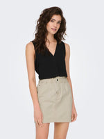 Divya top ecru of zwart