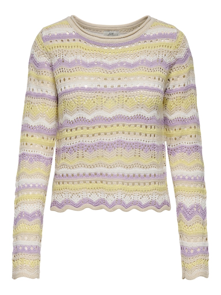 Sun Lay gehaakte top lila-geel of beige-orchid
