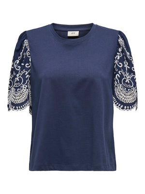 Oma broderie anglaise top (3 kleuren)