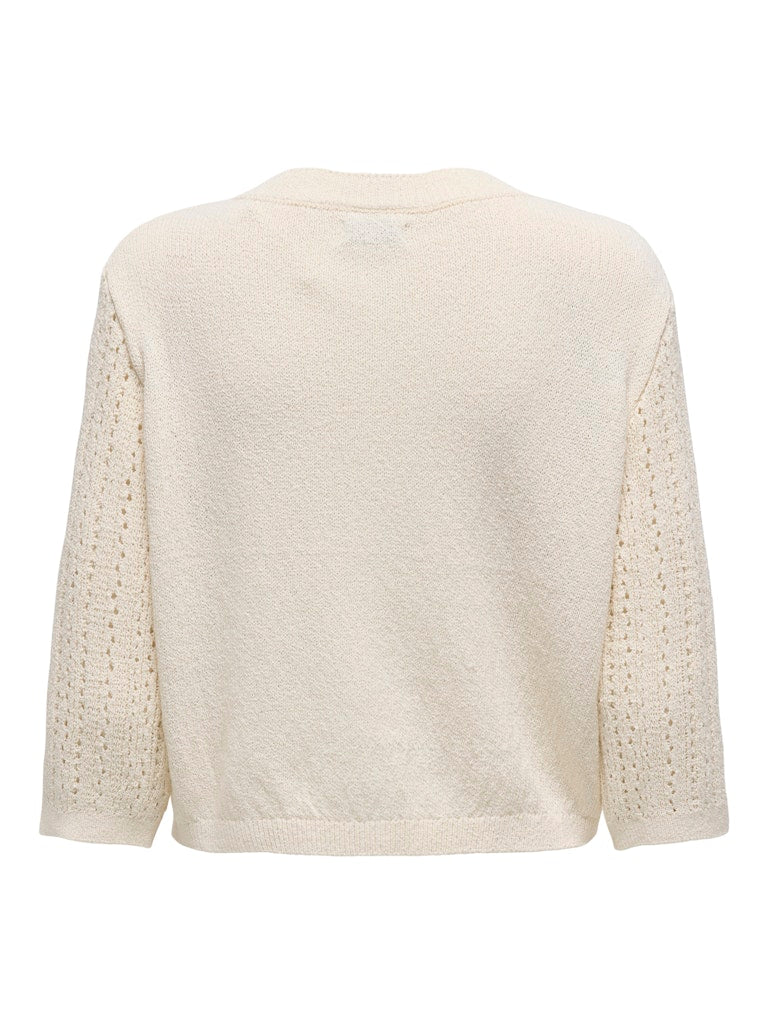 Susannah short cardigan zwart of ecru
