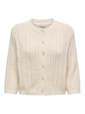 Susannah short cardigan zwart of ecru