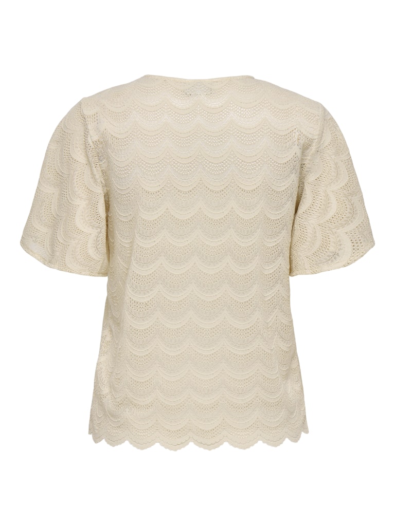 Larna lace top donkerblauw of ecru