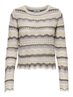 Sun Lay gehaakte top lila-geel of beige-orchid