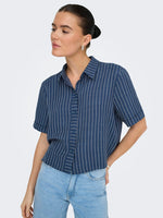 Power shirt bruin, saliegroen of blauw