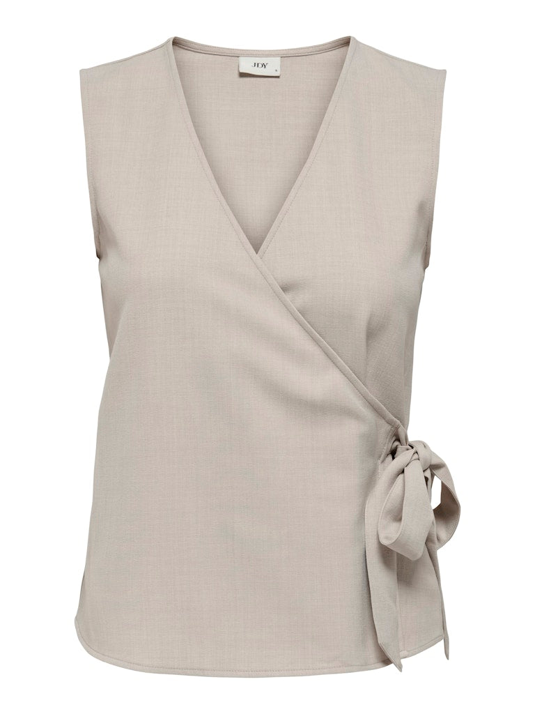 Nina wrap top zwart of beige