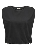 Mara bubble top wit, zwart of bordeaux