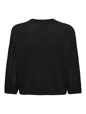 Susannah short cardigan zwart of ecru