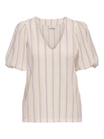 Uno top zwart of lila streep