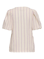 Uno top zwart of lila streep