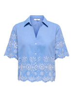 Marina shirt blauw of wit