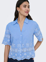 Marina shirt blauw of wit