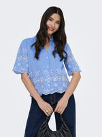 Marina shirt blauw of wit