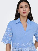 Marina shirt blauw of wit