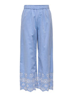 Marina ankle pant blauw of wit