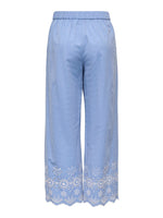 Marina ankle pant blauw of wit
