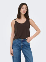 Uffa top beige, bruin of zwart