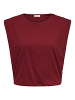 Mara bubble top wit, zwart of bordeaux