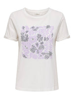Kitty t-shirt glitter lila (3 varianten)