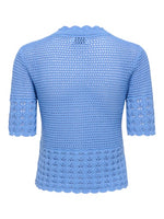Tami frill cardigan donkerblauw of felblauw