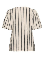 Uno top zwart of lila streep