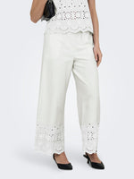 Marina ankle pant blauw of wit