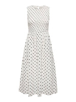 Diego smock midi dress black dots