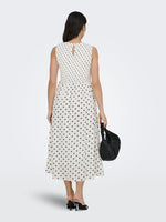 Diego smock midi dress black dots