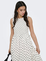 Diego smock midi dress black dots