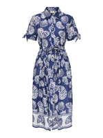 Anna midi shirtdress lichtblauw of donkerblauw