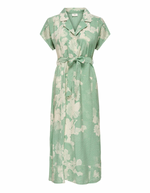 Troya midi dress groen of lichtblauw