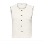 Turbo waistcoat ecru, camel of zwart