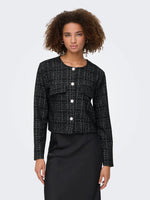 Dorit jacket zwart of zwart-wit ruit