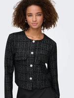 Dorit jacket zwart of zwart-wit ruit