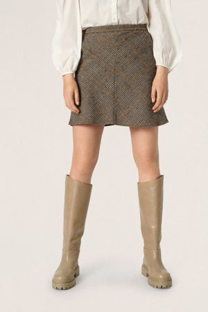Yara skirt brown check