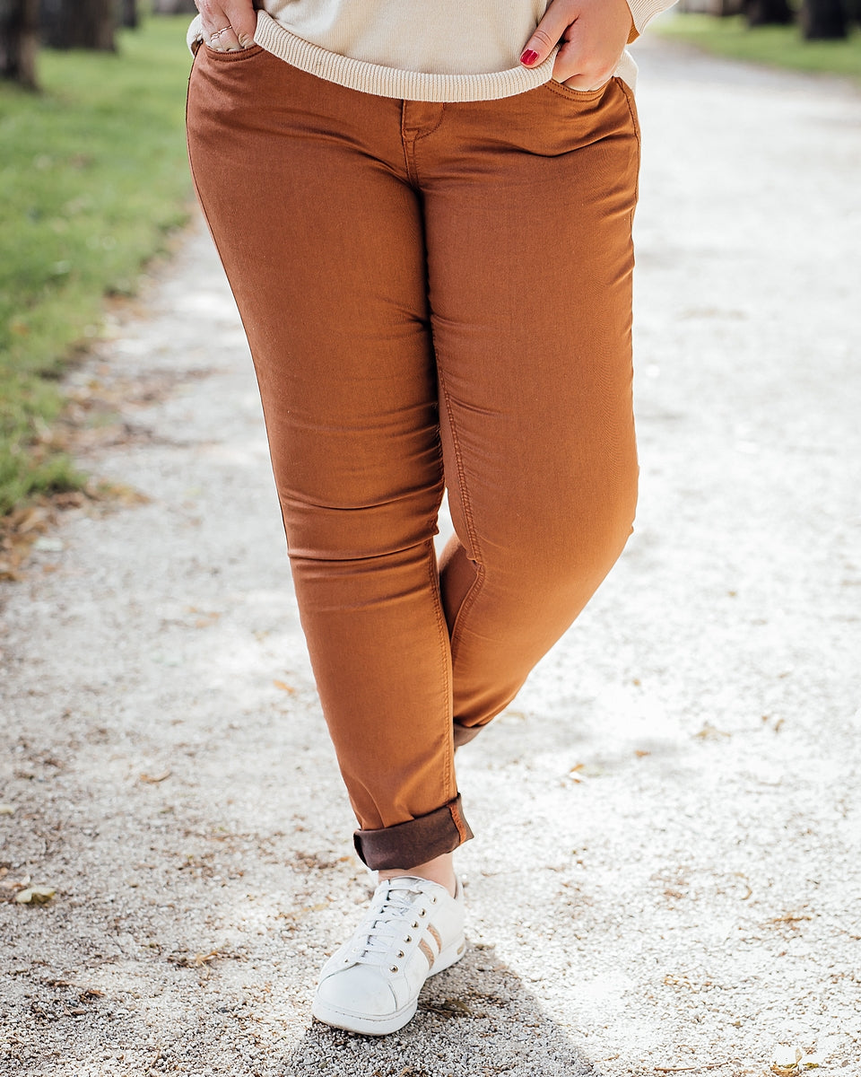 Lotte twill jeans russet